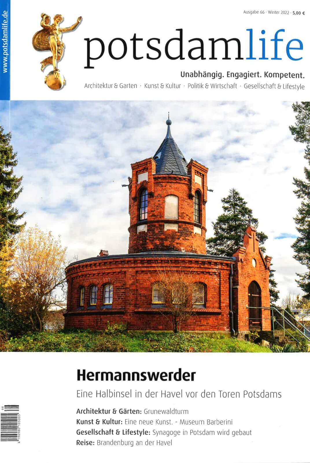 Cover Potsdamlife Ausgabe 66 - Winter 2022