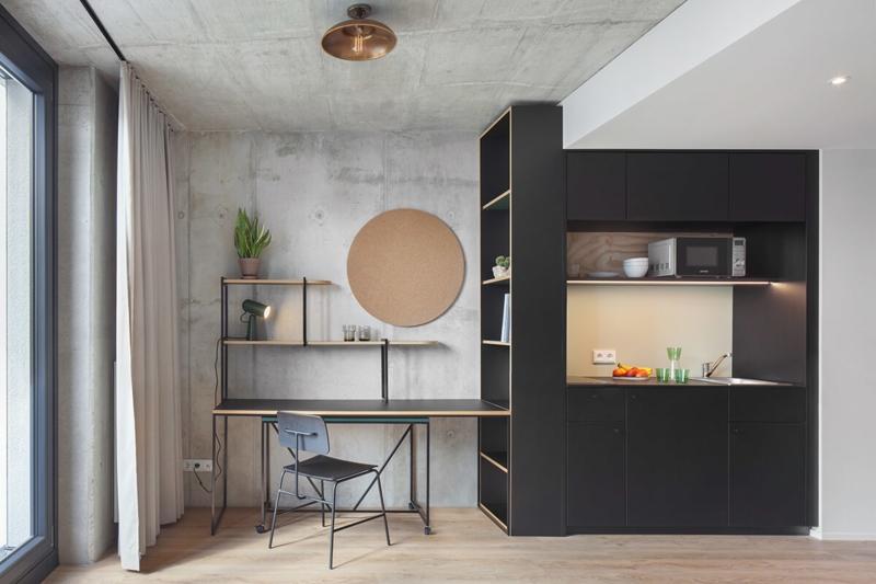 Studentenapartment Kabelwerk Adlershof © GBP Architekten, Foto: Anastasia Hermann Cable Berlin GBP 07 Web Masterdatei